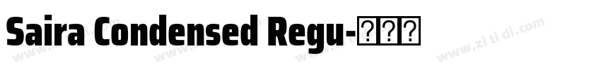 Saira Condensed Regu字体转换
